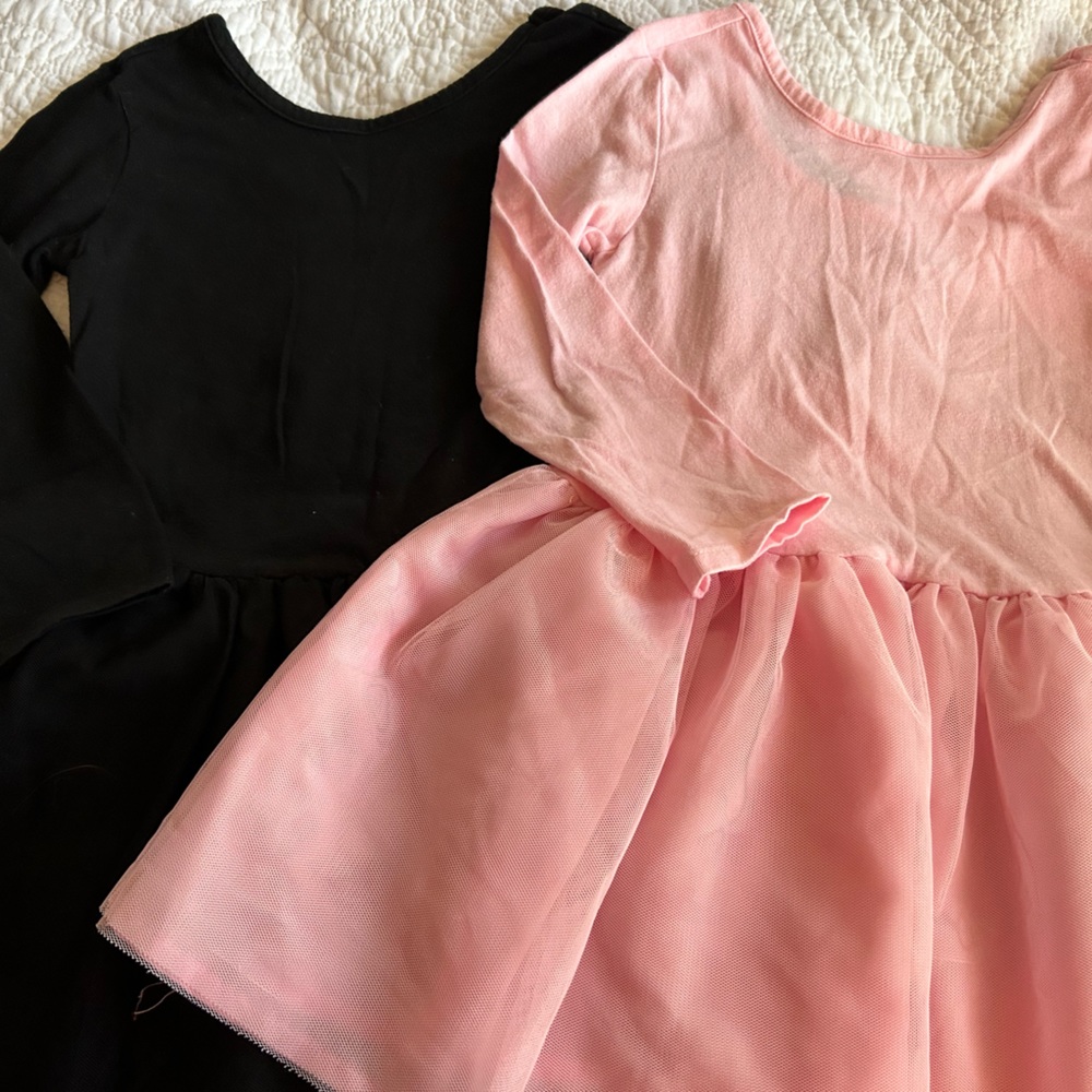 Long sleeve tulle tops / tunics.